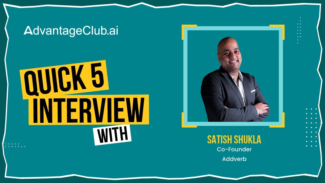 Quick 5 Interview with Addverb&#8217;s Mr. Satish Shukla