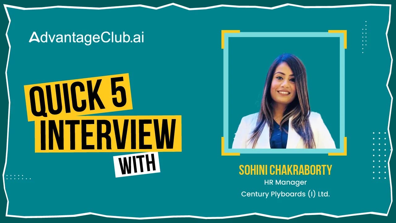 Quick 5 Interview with Century Ply’s Sohini Chakraborty