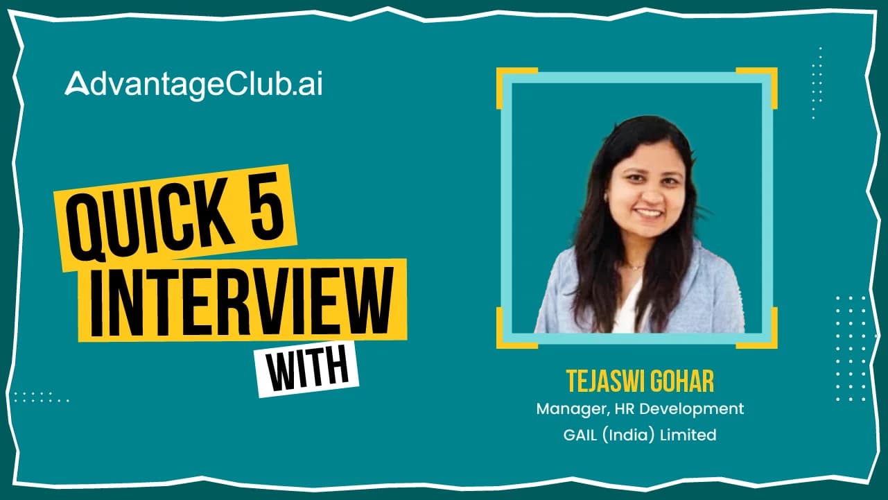 Quick 5 Interview with GAIL (India) Limited&#8217;s Tejaswi Gohar